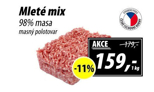 Mleté maso mix
