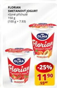 Jogurt smetanový Florian Olma