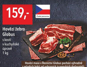 Hovězí žebra s kostí Globus