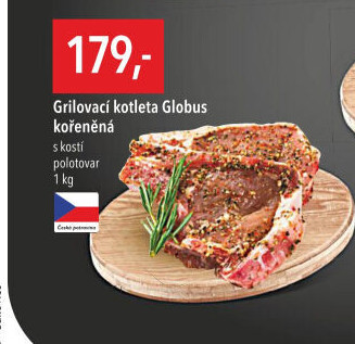 Kotleta na gril s kostí kořeněná Globus