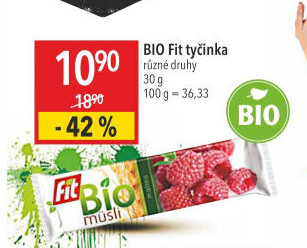 Müsli tyčinka bio Fit