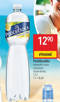 Ochucená voda Poděbradka