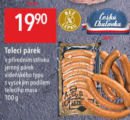 Párky s telecím masem Globus