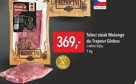 Telecí steak z kýty Melange du Trapeur Globus