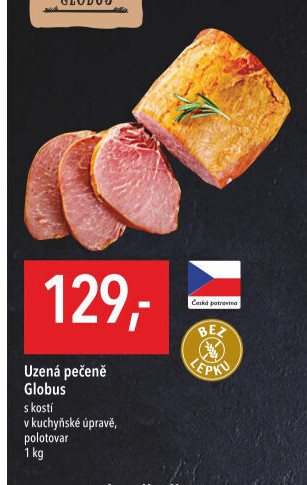 Uzená pečeně s kostí Globus