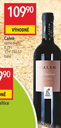 Víno Primitivo Caleo