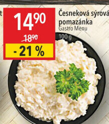 Česneková pomazánka se sýrem