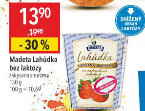 Dezert Lahůdka jihočeská bez laktózy Madeta