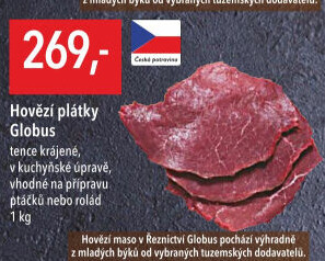 Hovězí plátky Globus