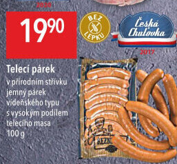 Párky s telecím masem Globus