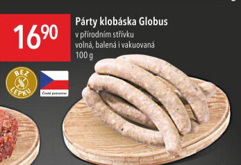 Párty klobása Globus