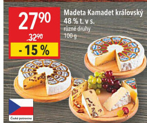 Sýr Kamadet královský Madeta