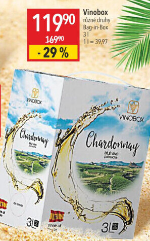 Vína Vinobox - bag in box