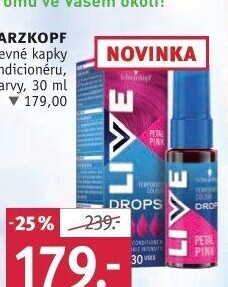 Barva na vlasy Live Drops Schwarzkopf