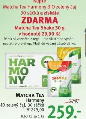 Čaj Matcha Tea Harmony