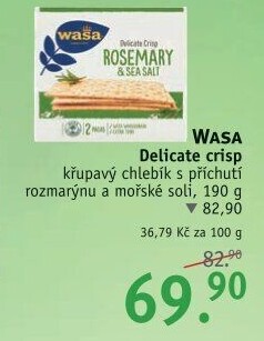 Chlebíčky křupavé tenké Delicate Wasa