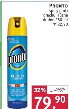 Čistič proti prachu ve spreji Pronto