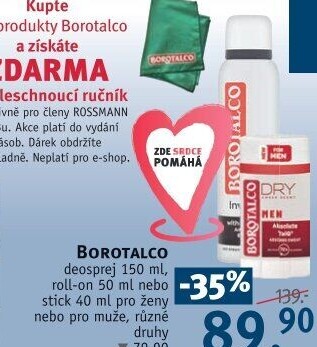Deodorant sprej Borotalco
