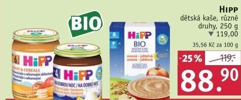 Dětská kaše Bio HiPP