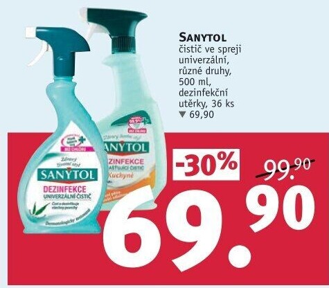 Dezinfekční univerzální čistič ve spreji Sanytol
