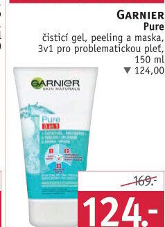 Gel pleťový čisticí Pure 3v1 Garnier