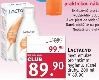 Intimní emulze Lactacyd