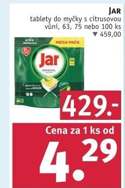 Kapsle do myčky Jar