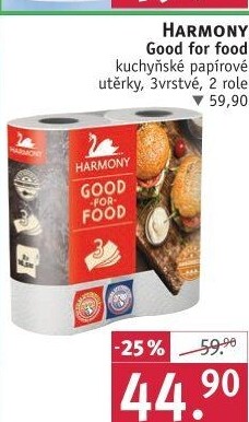Kuchyňské utěrky 3vrstvé Good for Food Harmony