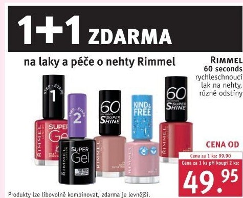 Lak na nehty 60 seconds Rimmel