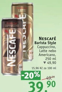 Ledová káva Barista Nescafé