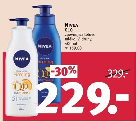 Mléko tělové zpevňující Q10 Nivea