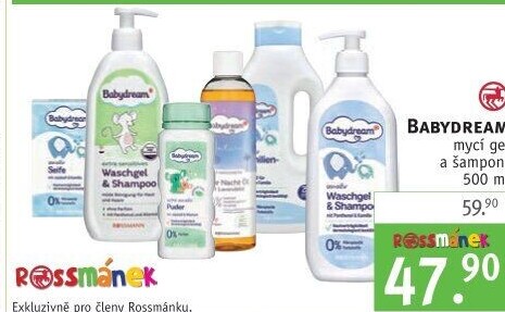 Mycí gel dětský pro tělo a vlasy Babydream