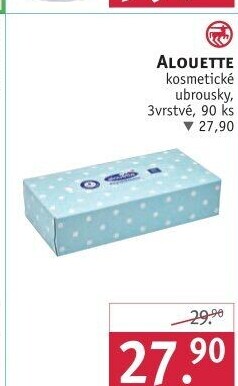 Papírové kapesníčky 3vrstvé Alouette - box