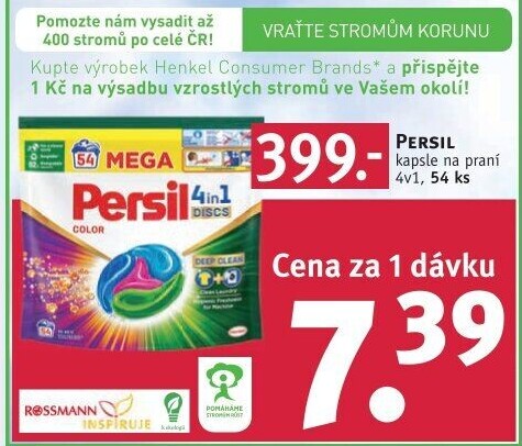 Prací kapsle Discs 4v1 Persil