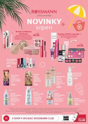 akční leták ROSSMANN drogerie 26.7.2023-22.8.2023