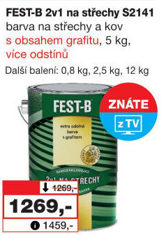 Nátěr na střechy i železo Fest - B 2v1