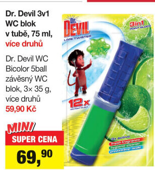 WC blok bodový 3v1 Dr. Devil