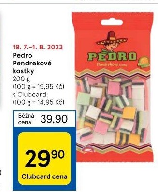 Bonbony lékořicové Pedro