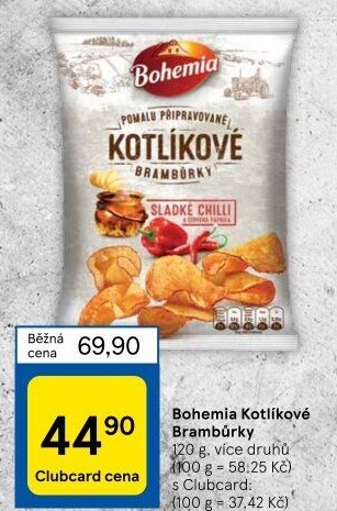 Brambůrky kotlíkové Bohemia Chips