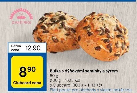 Bulka dýňová se sýrem