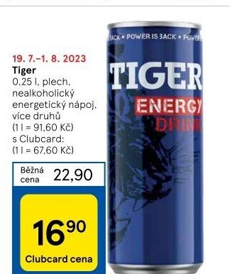 Energetický nápoj Tiger