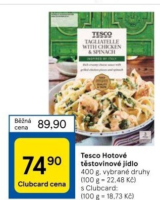 Hotová jídla Tesco