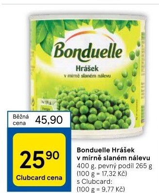 Hrášek Bonduelle