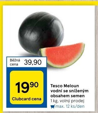 Meloun vodní Tesco