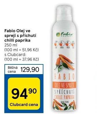 Olej ve spreji Fabio