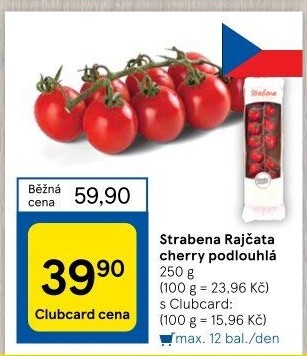 Rajčata cherry keříková Čerstvě utrženo
