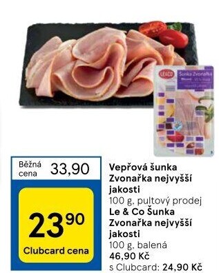 Šunka Zvonařka nejvyšší jakosti