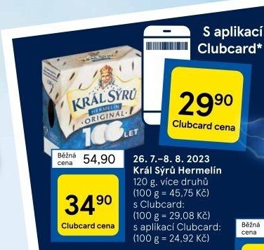 Sýr Hermelín Král sýrů
