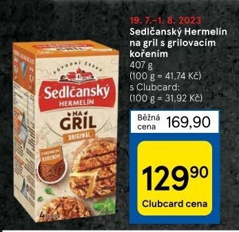 Sýr Hermelín na gril Sedlčanský