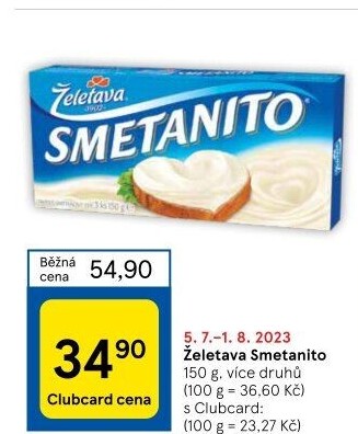Sýr tavený Smetanito Želetava
